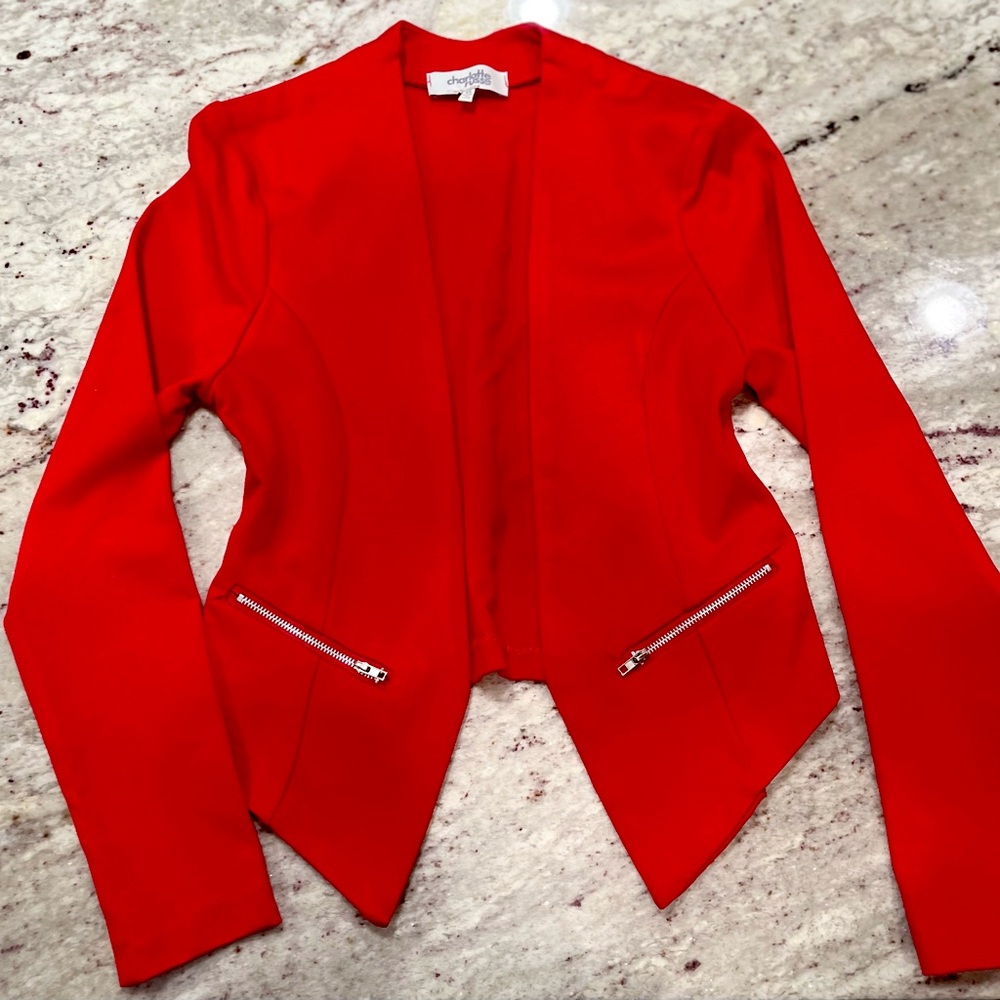 Charlotte Russe Bright Red Blazer